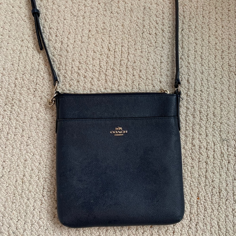 COPY - Navy Blue Coach cross body purse